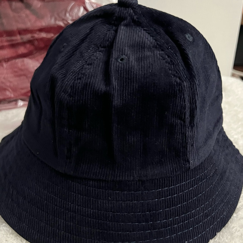 Black and Maroon Corduroy Bucket Hats
